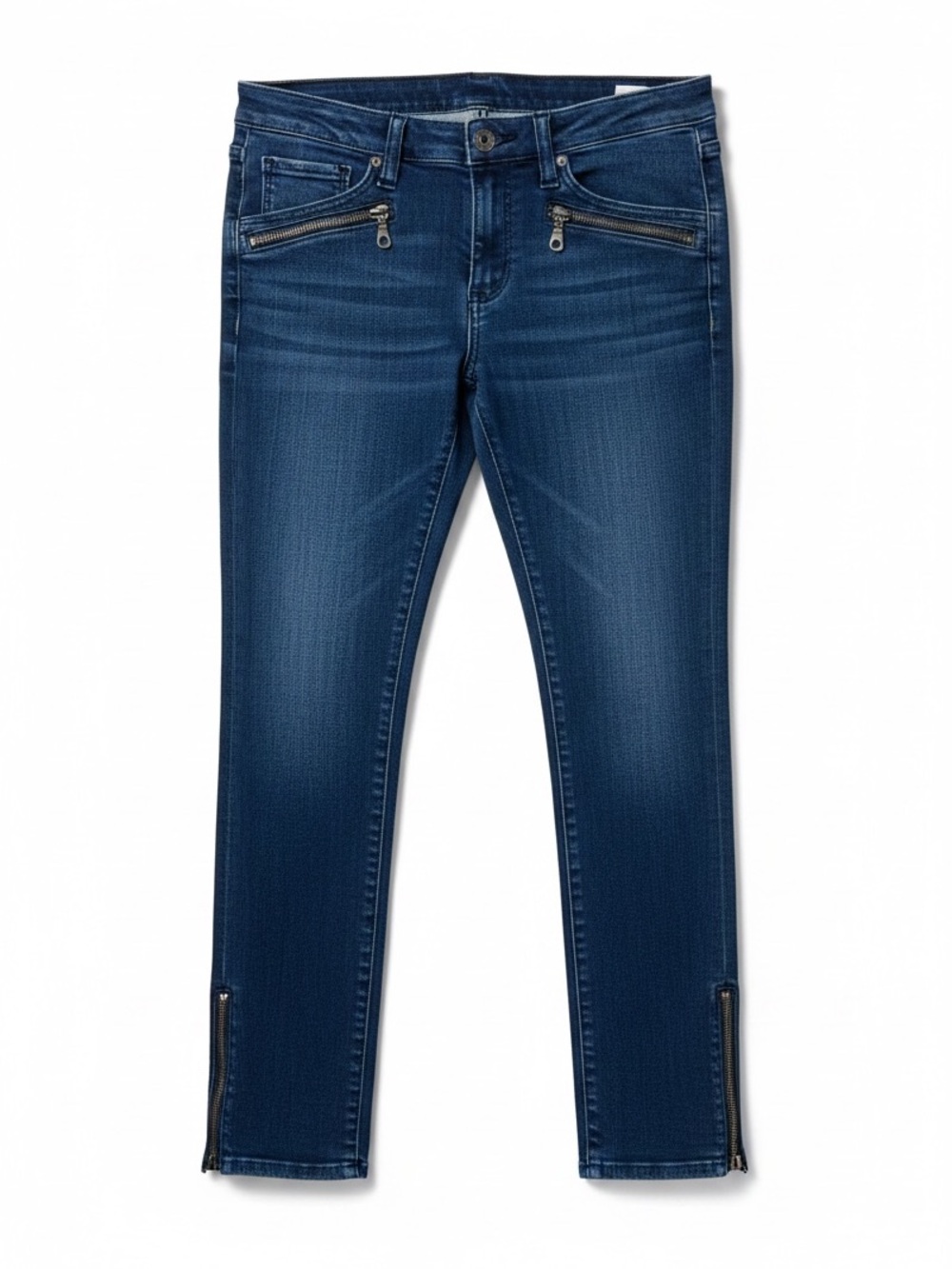 AG ADRIANO GOLDSCHMIED The Zip Skinny Zipper Jeans Blue Size 27